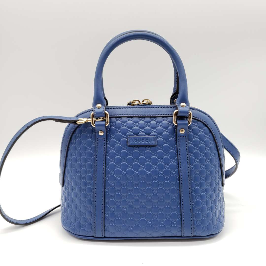 Gucci Micro Guccissima Blue Handbag and Shoulder Bag - Luxury Cheaper