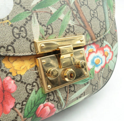 Gucci Padlock Brown & Multicolor Canvas Shoulder Bag - Luxury Cheaper