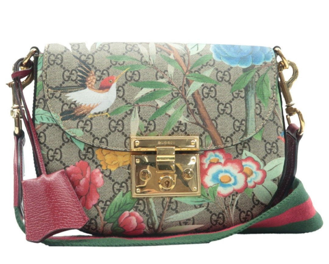 Gucci Padlock Brown & Multicolor Canvas Shoulder Bag - Luxury Cheaper
