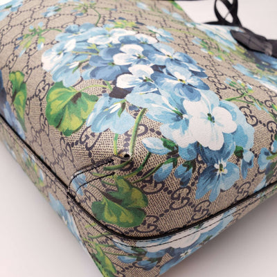 Gucci Reversible Bloom Medium Tote Blue Shoulder Bag - Luxury Cheaper