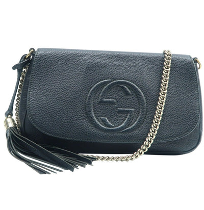Gucci Soho Black leather Crossbody Bag - Luxury Cheaper