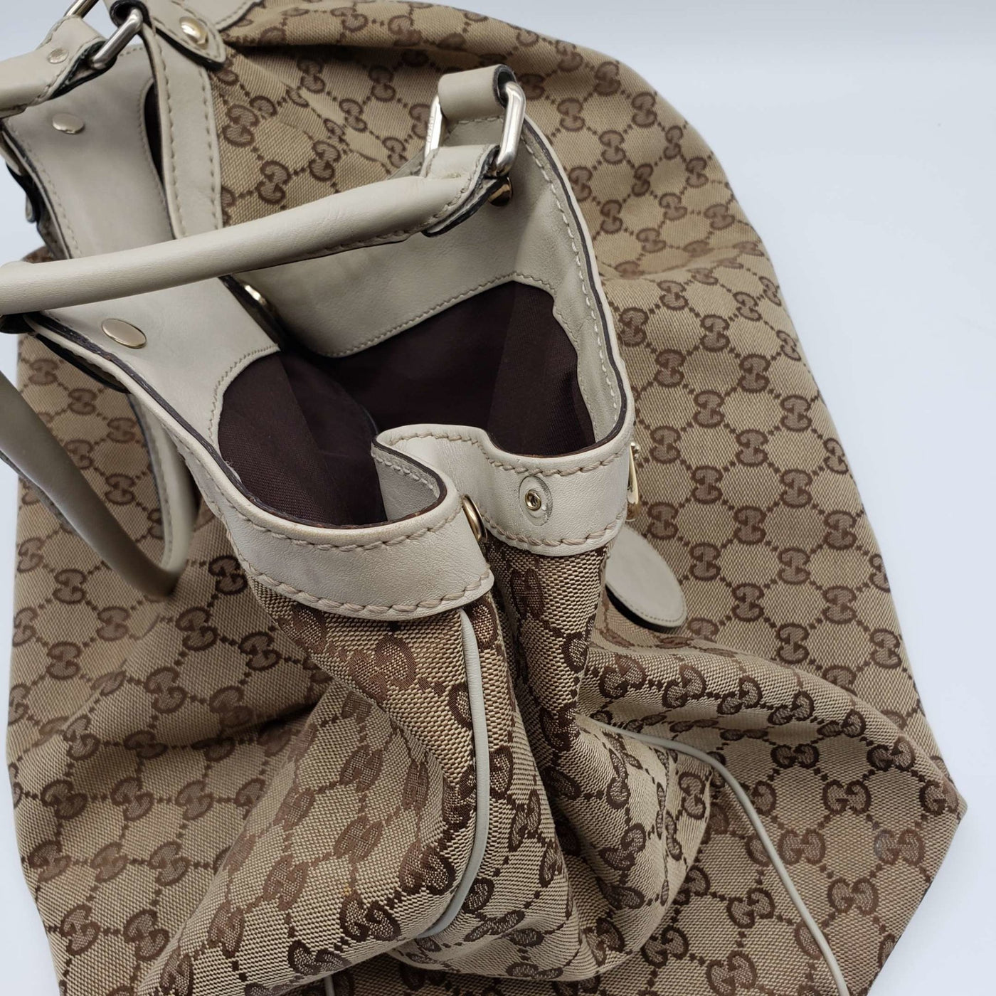 Gucci Sukey Canvas Leather Shoulder Bag - Luxury Cheaper