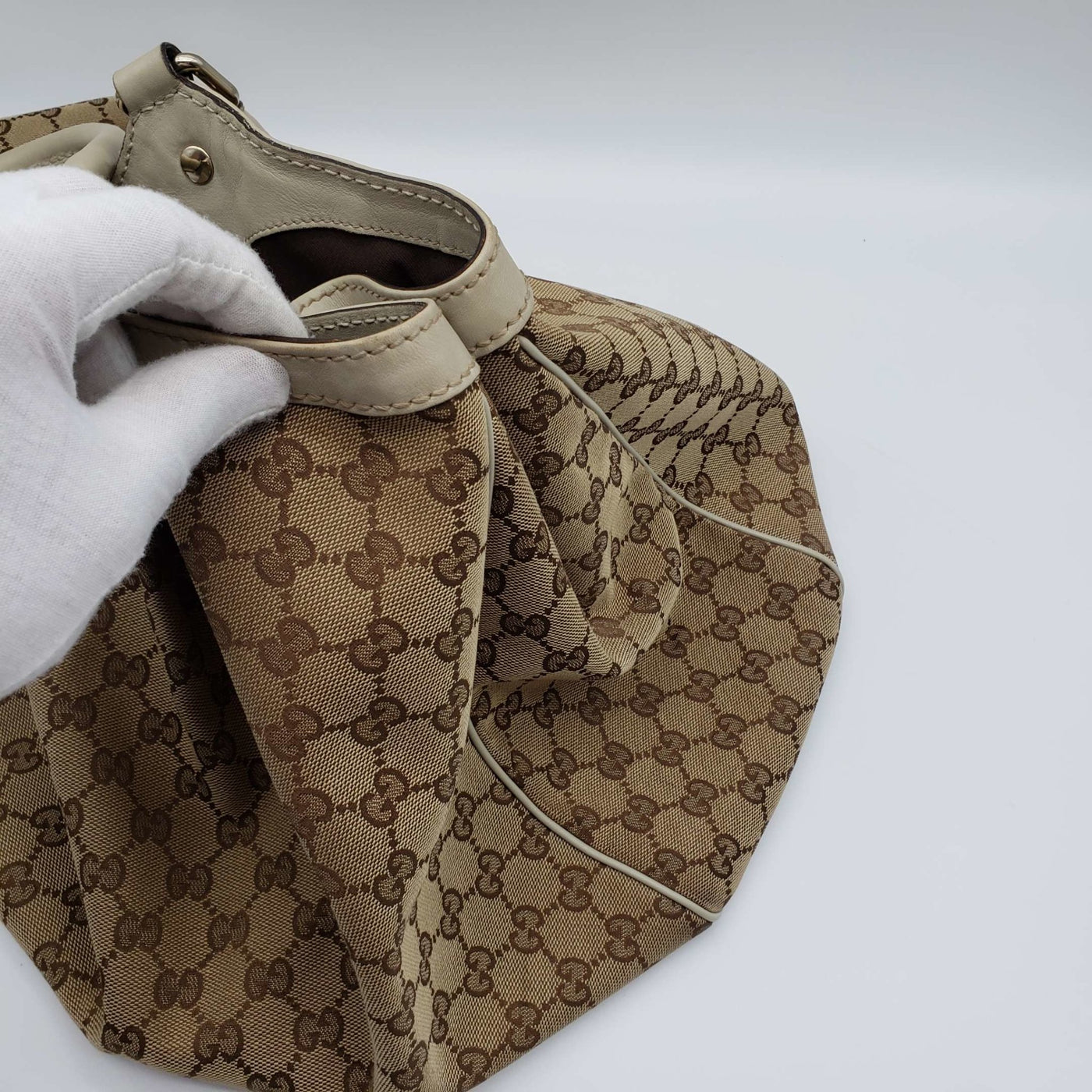 Gucci Sukey Canvas Leather Shoulder Bag - Luxury Cheaper