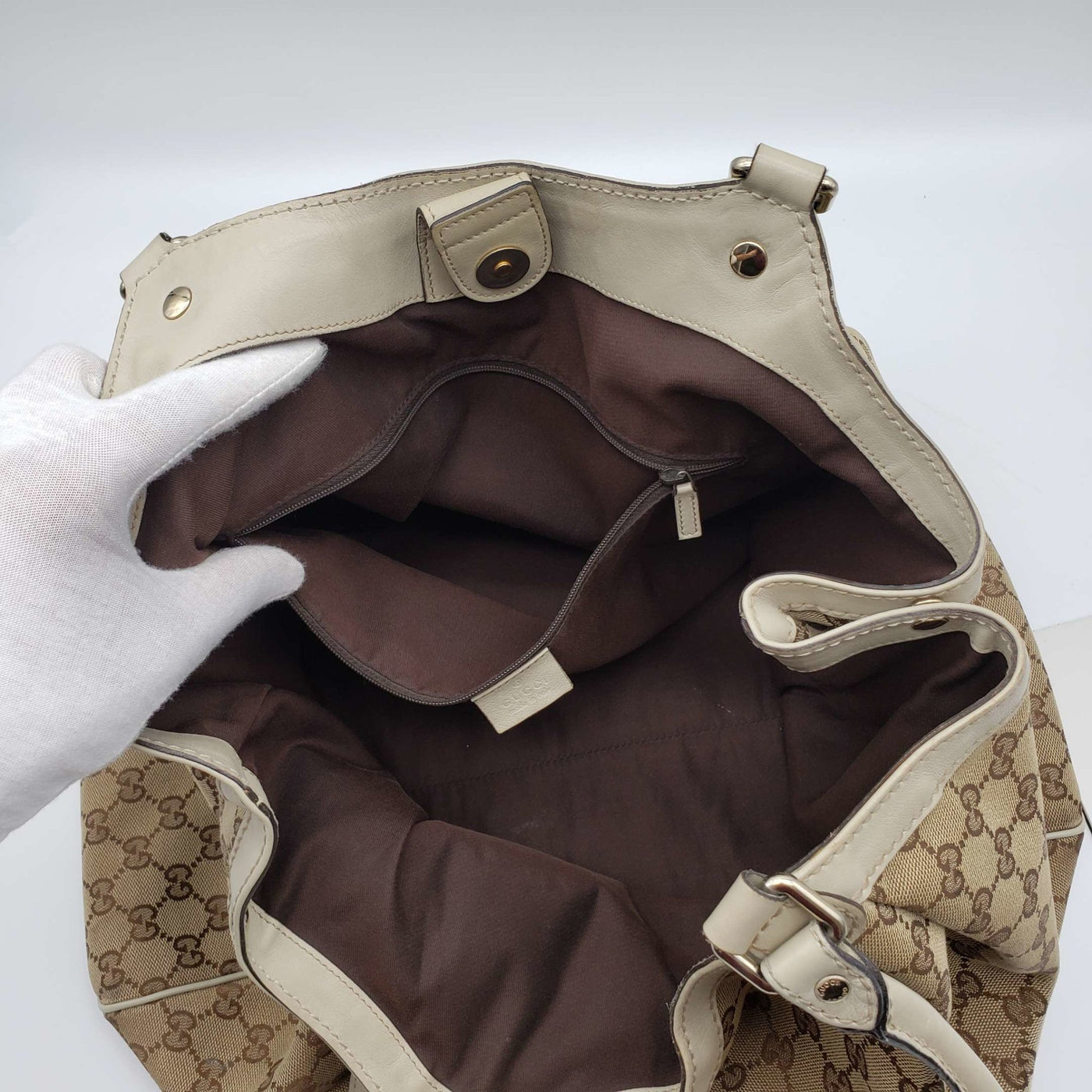 Gucci Sukey Canvas Leather Shoulder Bag - Luxury Cheaper