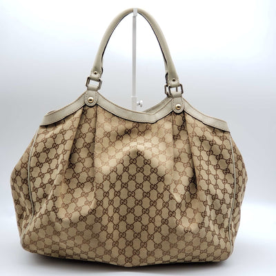 Gucci Sukey Canvas Leather Shoulder Bag - Luxury Cheaper