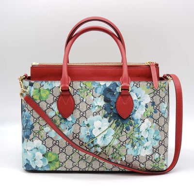 Gucci GG Supreme Blooms Wristlet - Blue Clutches, Handbags