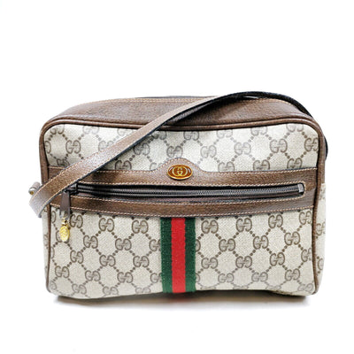 GUCCI Old GUCCI Duffle Bag Sherry Line Interlocking Vintage Ladies GG  Patterned