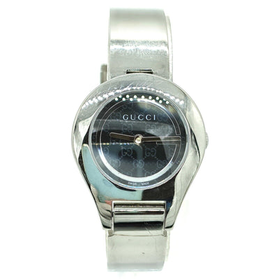 Gucci Watch 6700L Black X Silver Bangle Watch - Luxury Cheaper