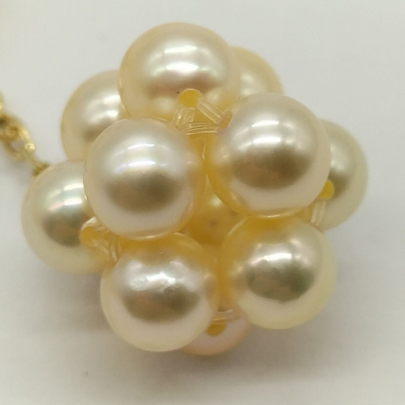 Jewelry Earring 2 set Pearl Yellow Gold - Luxury Cheaper