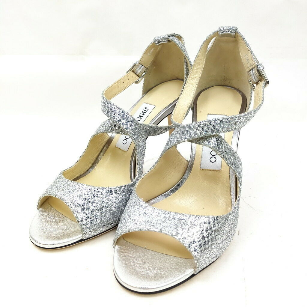 Jimmy Choo Sandals Women Silver Leather - Luxury Cheaper