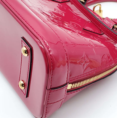 Louis Vuitton Alma BB Vernis Fuchsia Crossbody Bag | Luxury Cheaper.