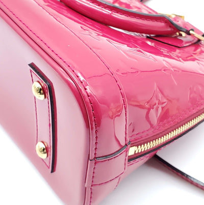 Louis Vuitton Alma BB Vernis Fuchsia Crossbody Bag | Luxury Cheaper.