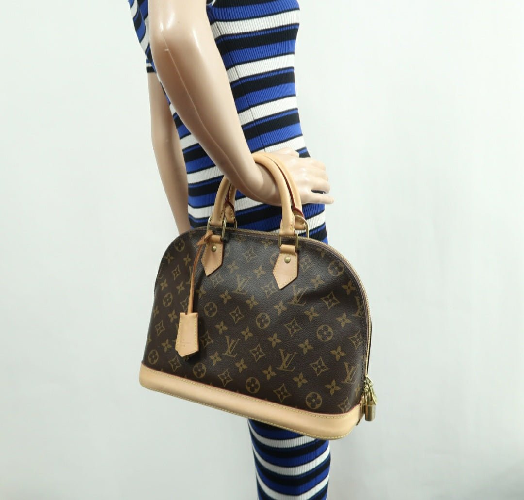 Louis Vuitton Alma Canvas Hand Bag - Luxury Cheaper