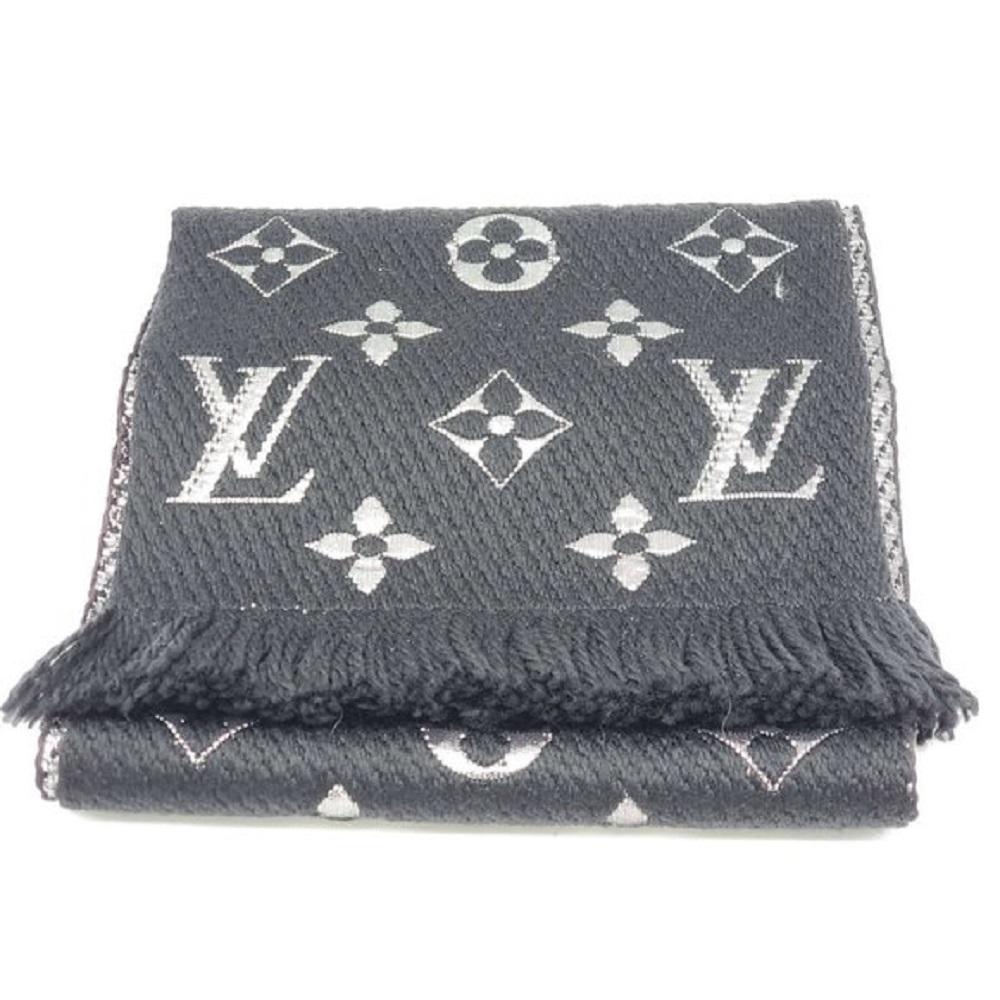 Logomania scarf Louis Vuitton Black in Cotton - 29131936