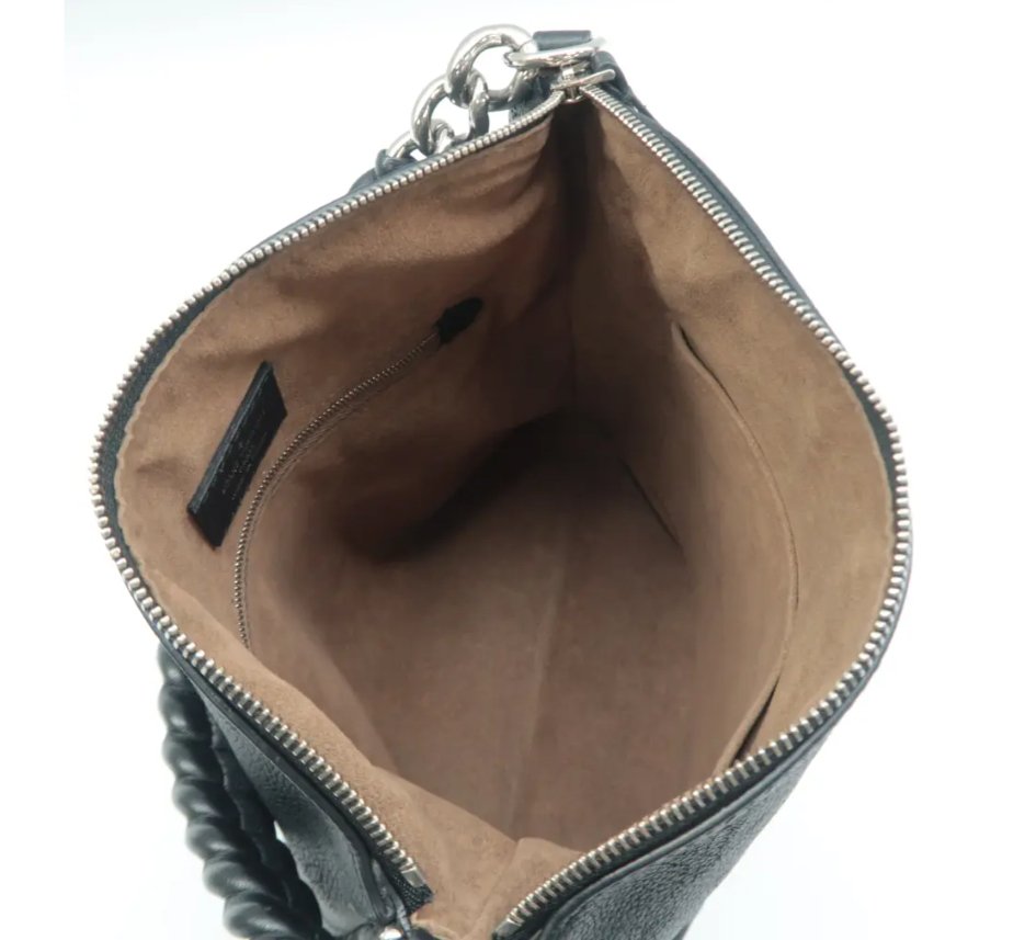 Louis Vuitton Black Monogram Leather Satchel Bag - Luxury Cheaper