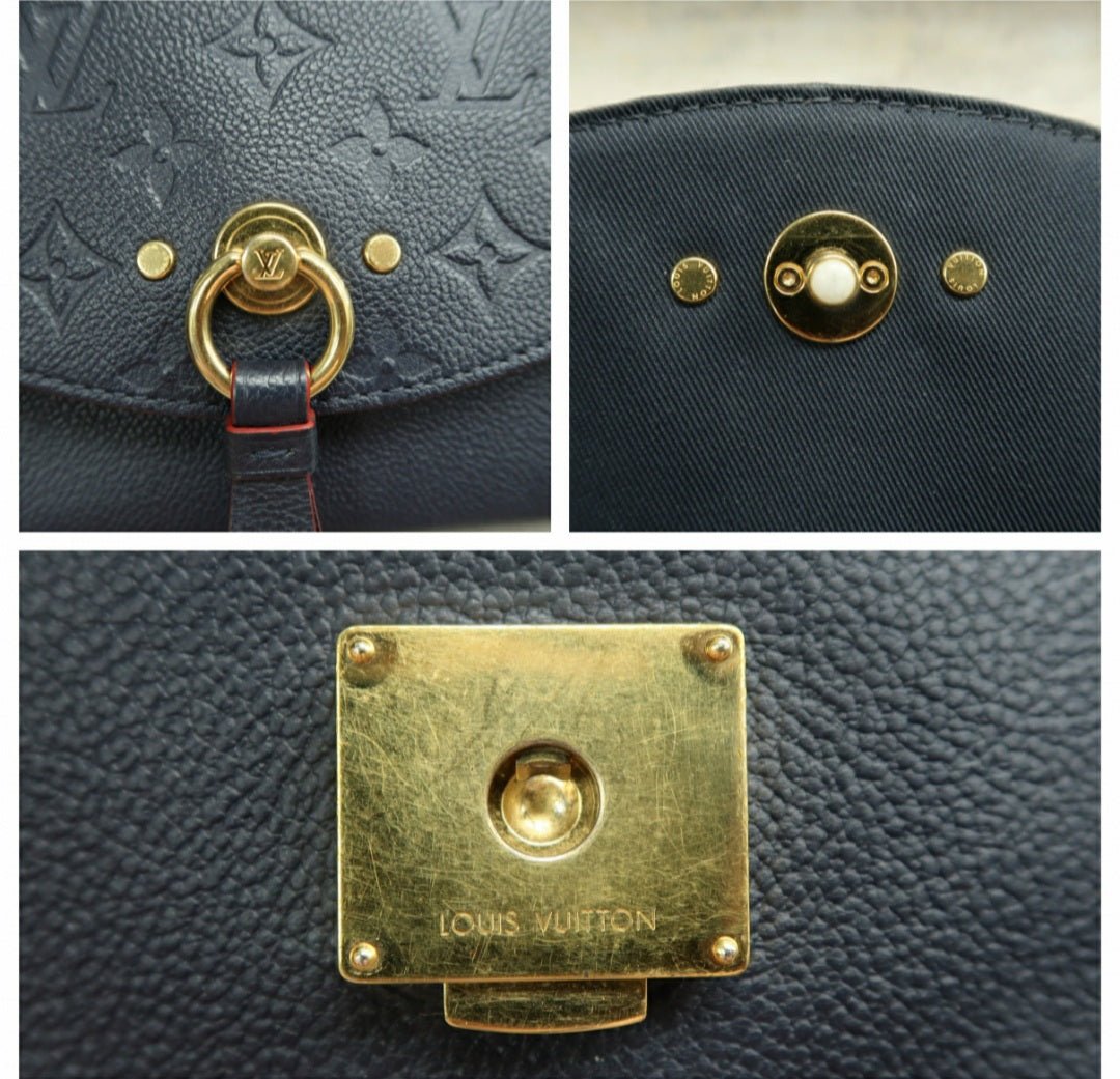 Louis Vuitton Blanche Navy Monogram Leather Shoulder bag - Luxury Cheaper