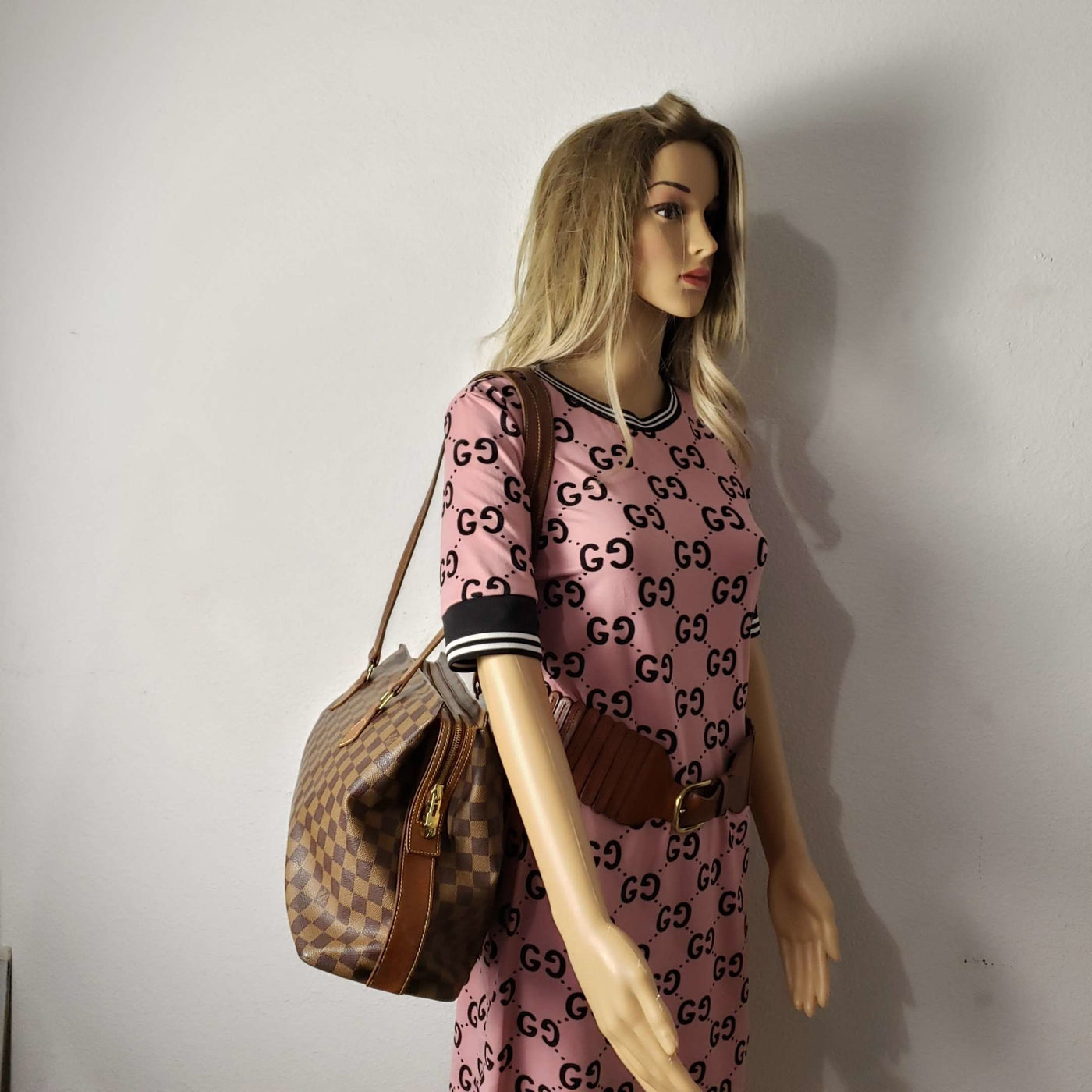 Louis Vuitton Columbine Brown Damier Tote Bag - Luxury Cheaper