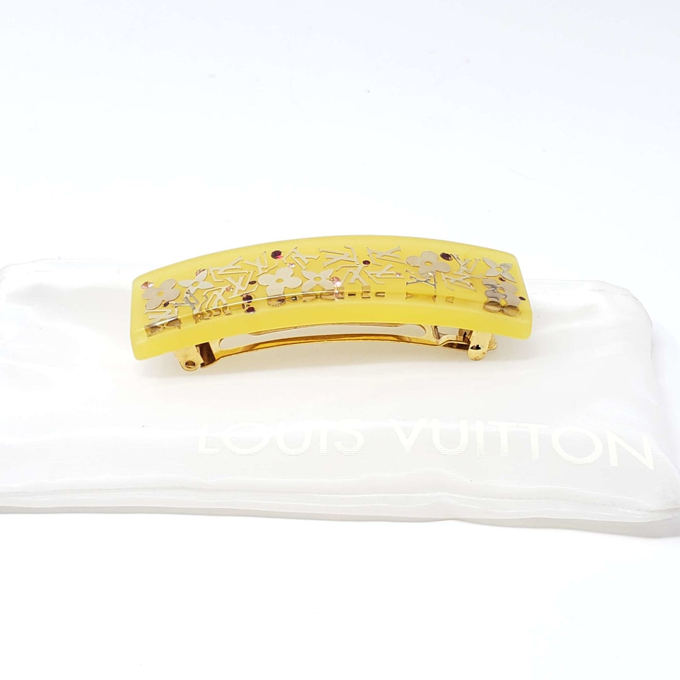 Louis Vuitton Hair Clip Gold Color | Luxury Cheaper.