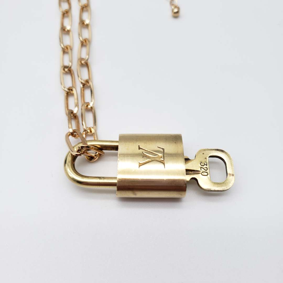 Louis Vuitton Lock and Key Necklace - Luxury Cheaper