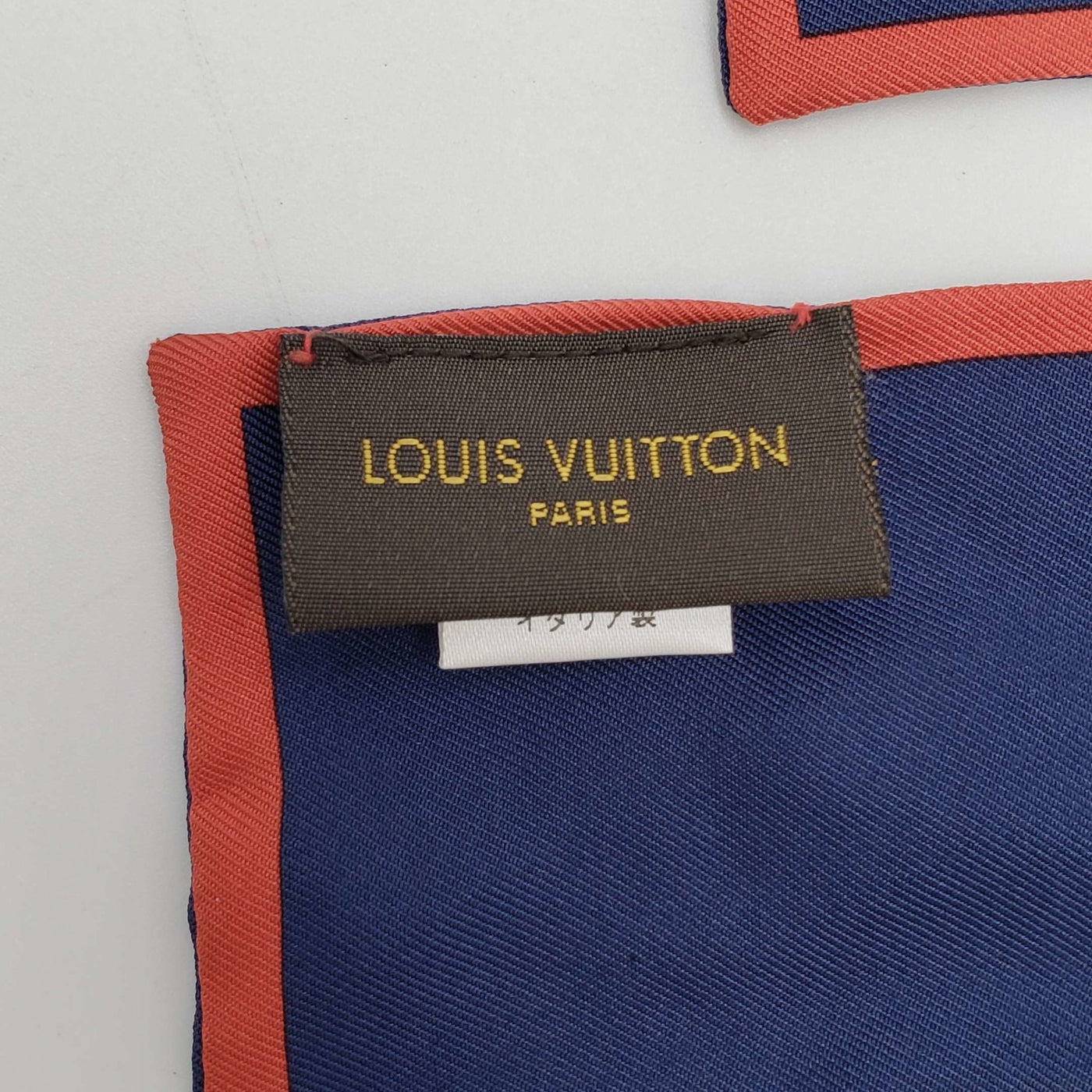 Louis Vuitton Navy Blue Messager Damier Wool Scarf Louis Vuitton