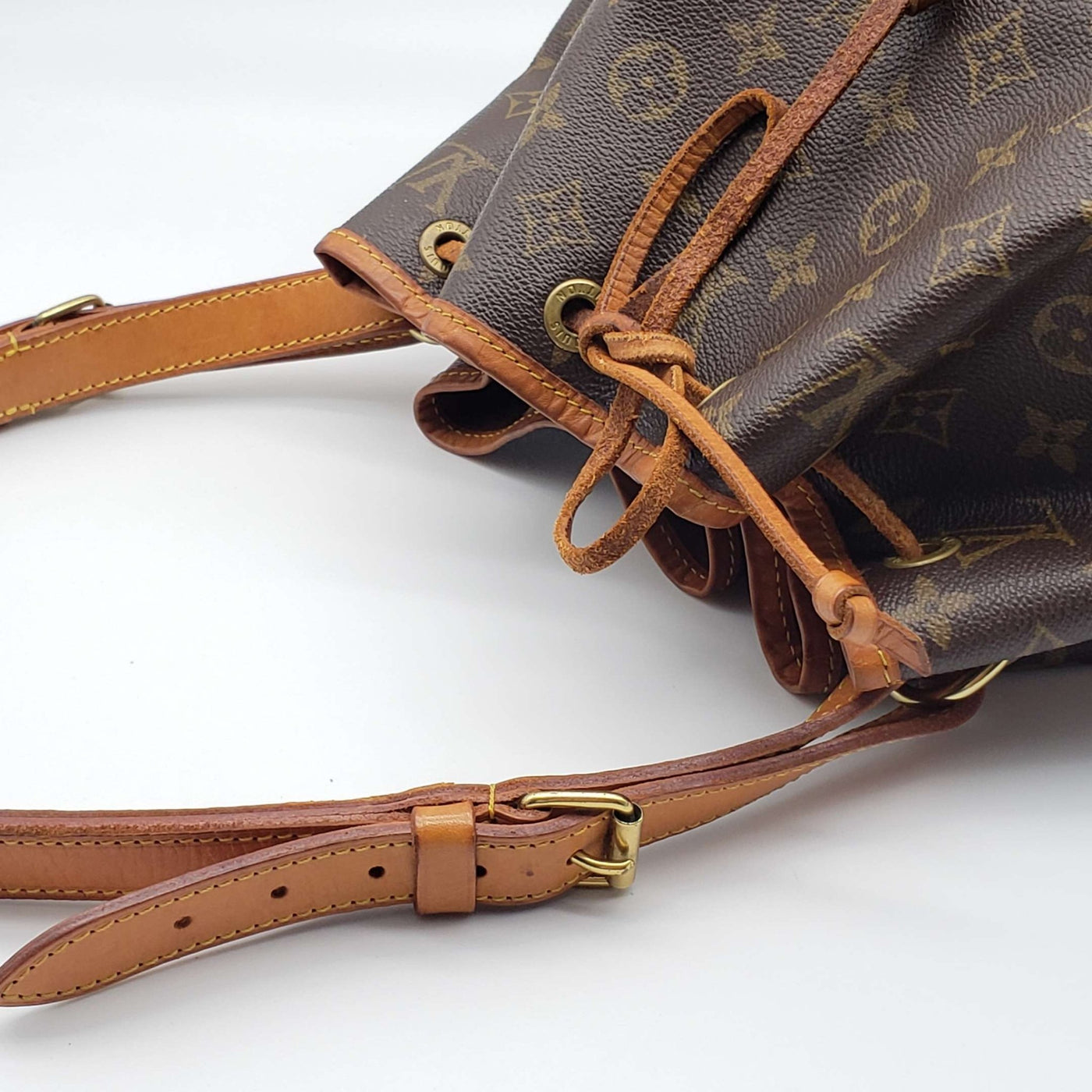 LOUIS VUITTON MONOGRAM PETIT NOE DRAWSTRING BAG - Luxury Cheaper