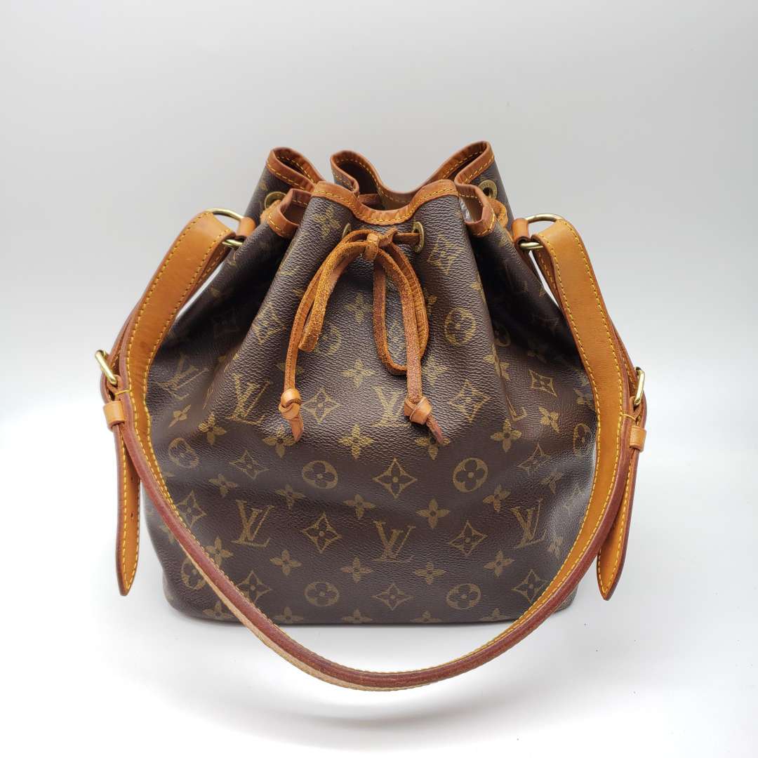 LOUIS VUITTON MONOGRAM PETIT NOE DRAWSTRING BAG - Luxury Cheaper