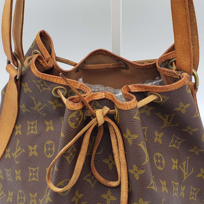 LOUIS VUITTON MONOGRAM PETIT NOE DRAWSTRING BAG - Luxury Cheaper
