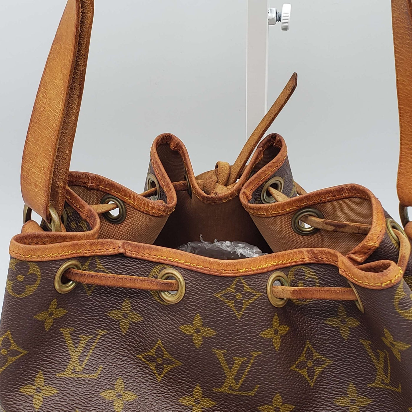 LOUIS VUITTON MONOGRAM PETIT NOE DRAWSTRING BAG - Luxury Cheaper