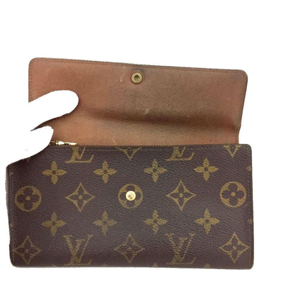 LOUIS VUITTON Monogram Portefeiulle 2024 Sarah Long Bifold Wallet