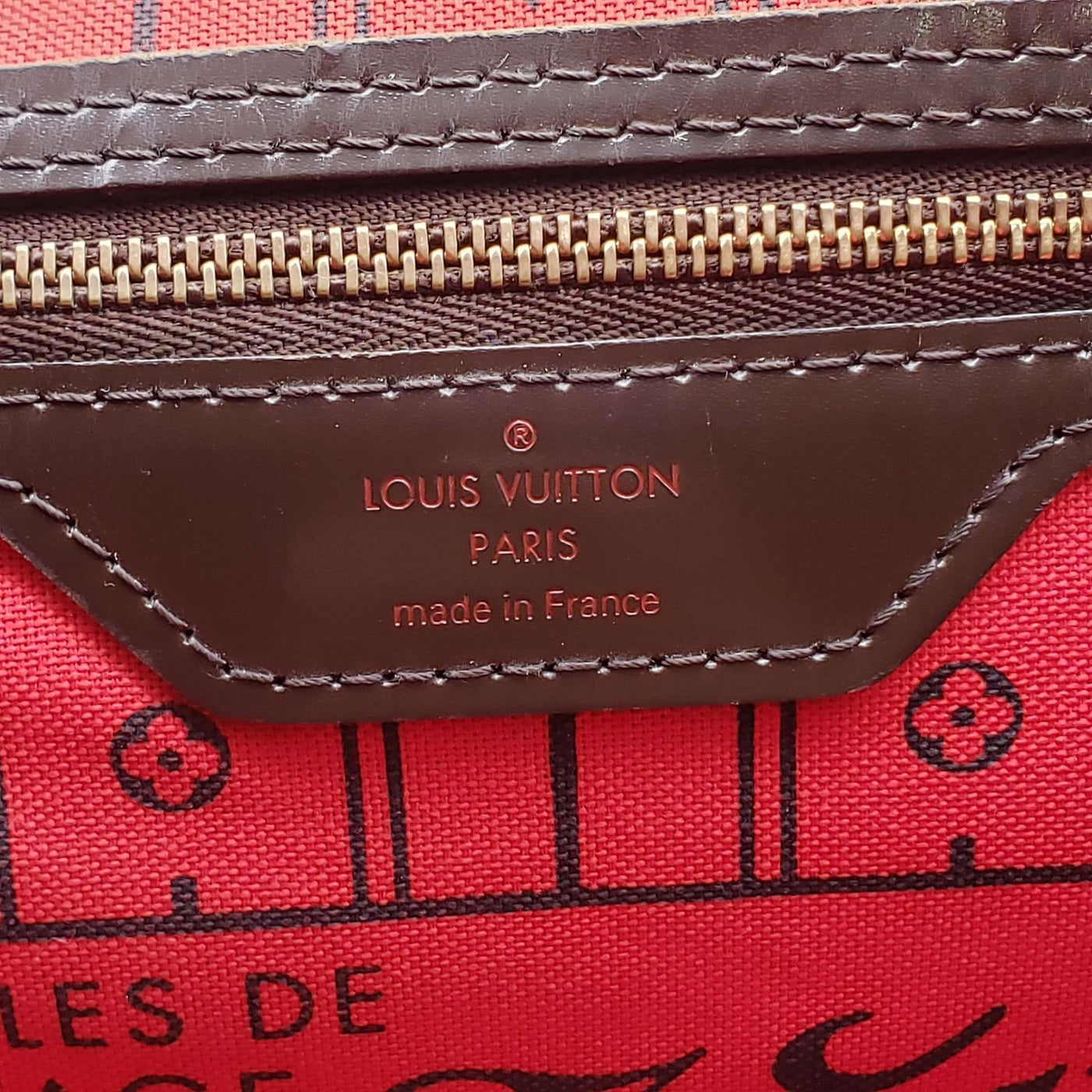 Louis Vuitton Neverfull MM Browns Damier Tote Bag - Luxury Cheaper