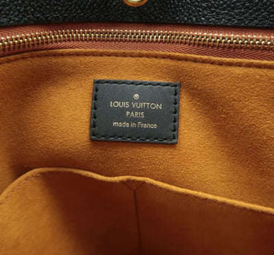 Louis Vuitton Onthego Black Monogram Leather Satchel Bag - Luxury Cheaper
