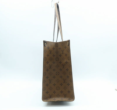 Louis Vuitton Onthego Brown Monogram Canvas Satchel Bag - Luxury Cheaper