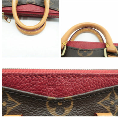 Louis Vuitton Pallas Nano Brown Monogram Canvas Satchel Bag - Luxury Cheaper