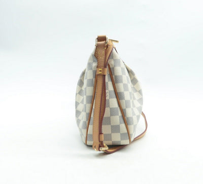 Louis Vuitton Siracusa White Damier Azur Canvas Shoulder bag - Luxury Cheaper