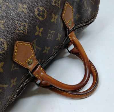 Louis Vuitton Speedy 35 Brown Monogram Hand Bag - Luxury Cheaper