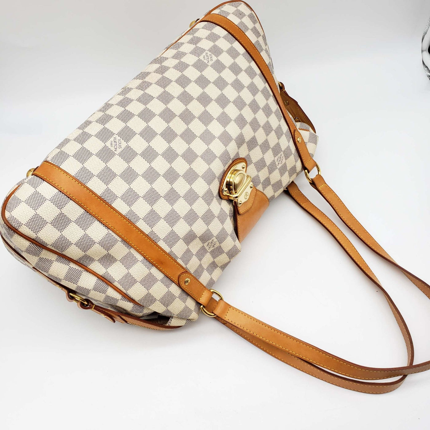 Louis Vuitton Stresa GM White Damier Azur Shoulder Bag - Luxury Cheaper