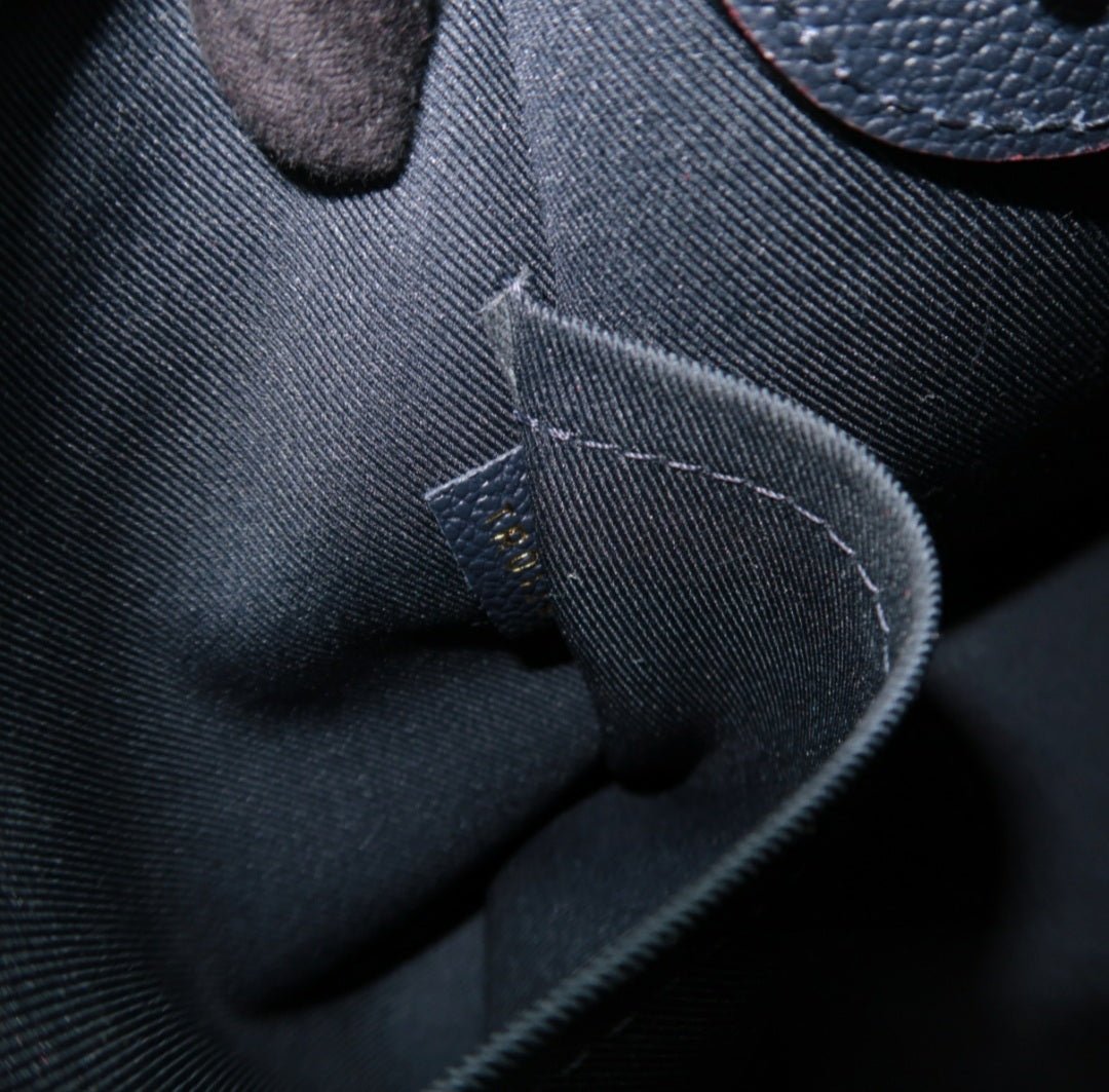 Louis Vuitton Sully Navy Monogram Leather Satchel Bag - Luxury Cheaper