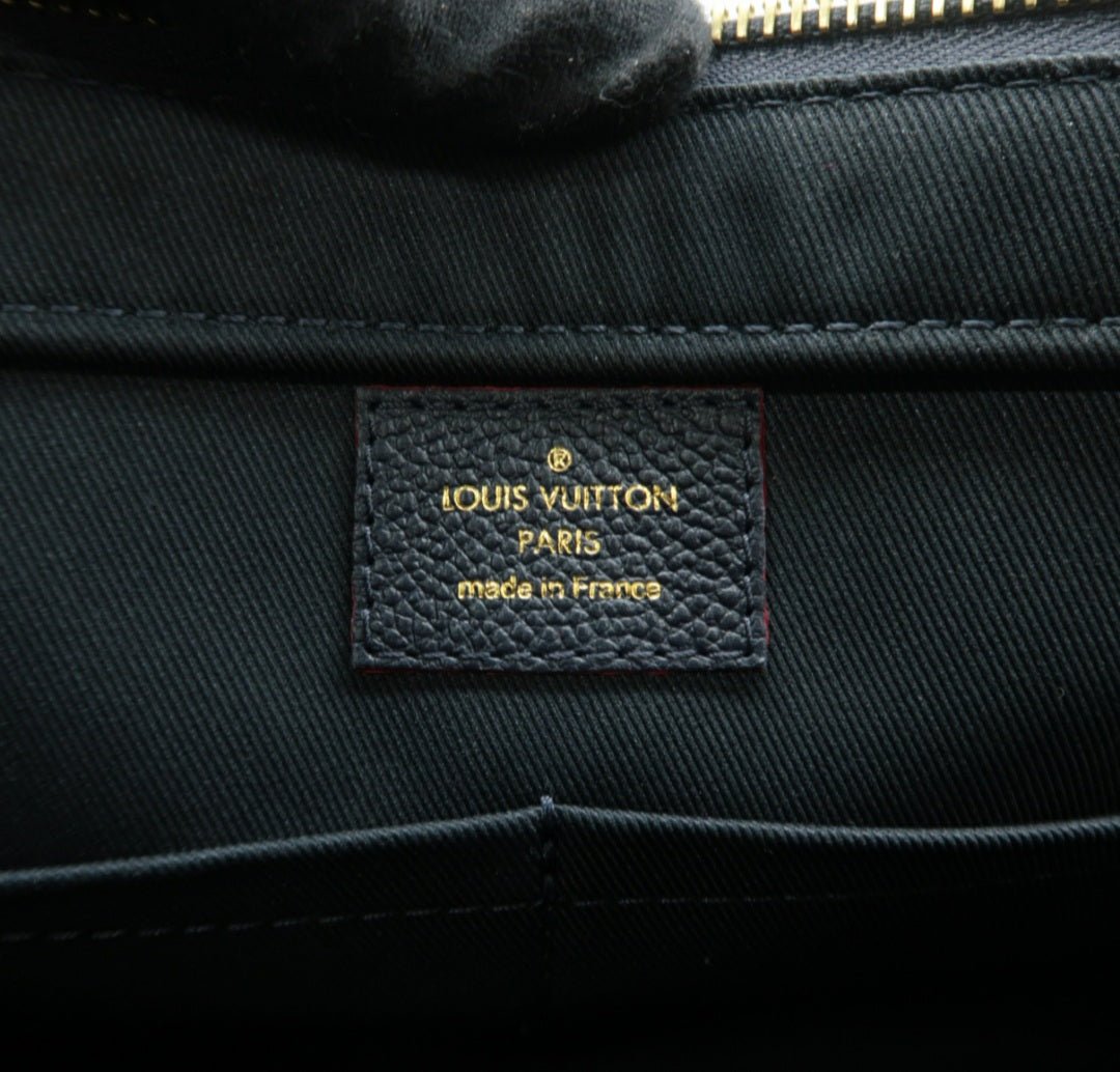 Louis Vuitton Sully Navy Monogram Leather Shoulder Bag - Luxury Cheaper