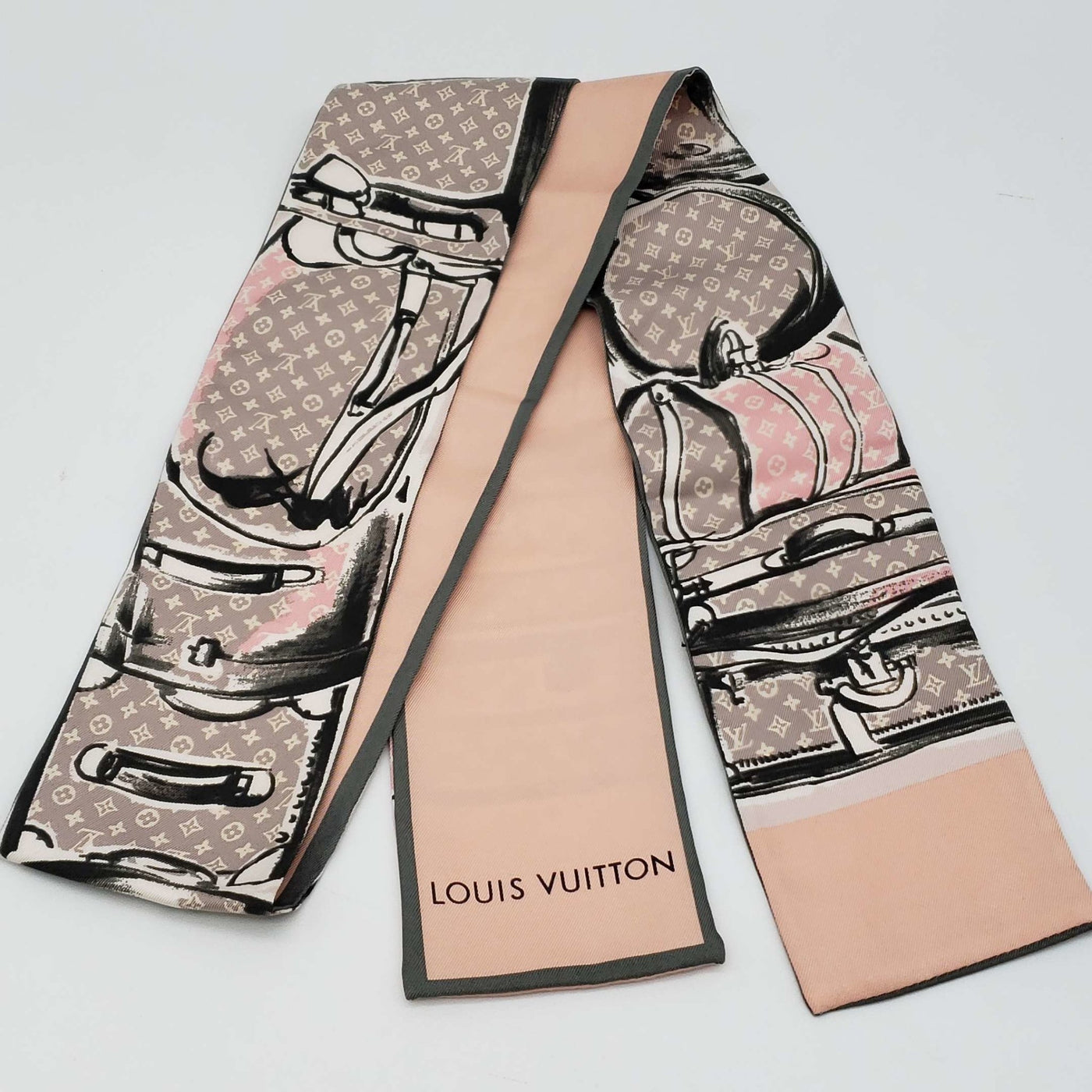 Louis Vuitton Twilly 100% Silk Scarf – Luxury Cheaper