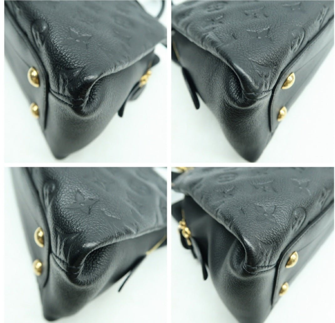 Louis Vuitton Vosges Black Monogram Leather Satchel Bag - Luxury Cheaper