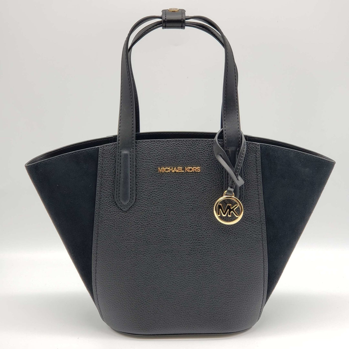 Michael Kors Portia Black Leather Tote Bag - Luxury Cheaper