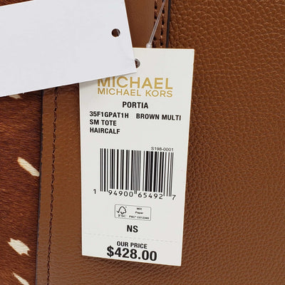 Michael Kors Portia Hair Calf Small Tote Bag - Luxury Cheaper