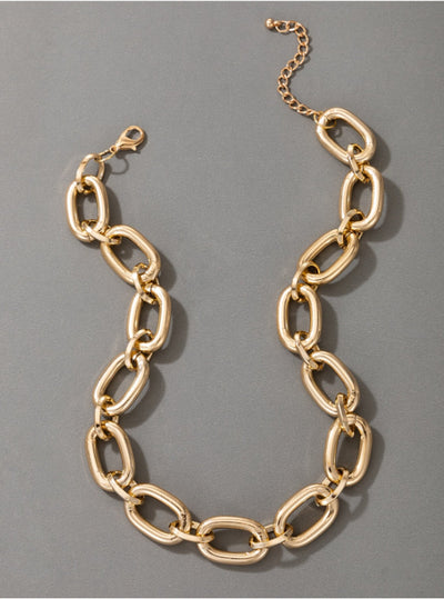 Minimalist Chain Necklace in Yellow Gold Color - Luxury Cheaper
