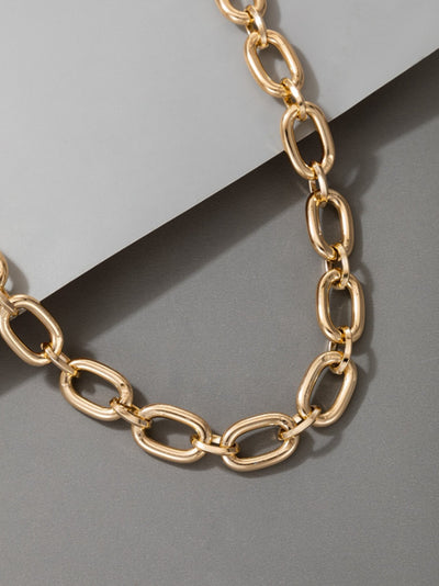 Minimalist Chain Necklace in Yellow Gold Color - Luxury Cheaper