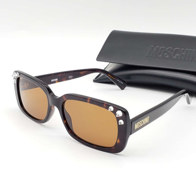 Moschino Brown Square Ladies Sunglasses - Luxury Cheaper