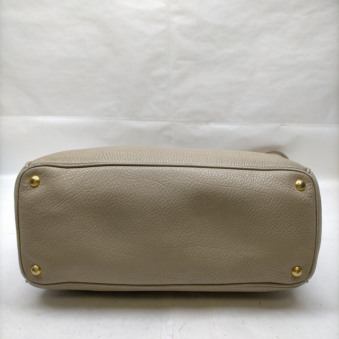Prada Beige Leather Hand Bag - Luxury Cheaper