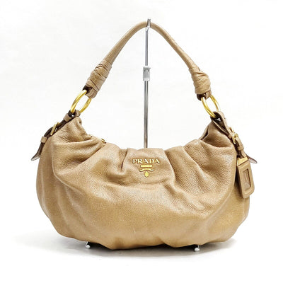 Prada Brown Leather Hand Bag - Luxury Cheaper