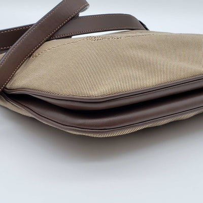 Prada Canvas and Leather Crossbody Bag - Luxury Cheaper