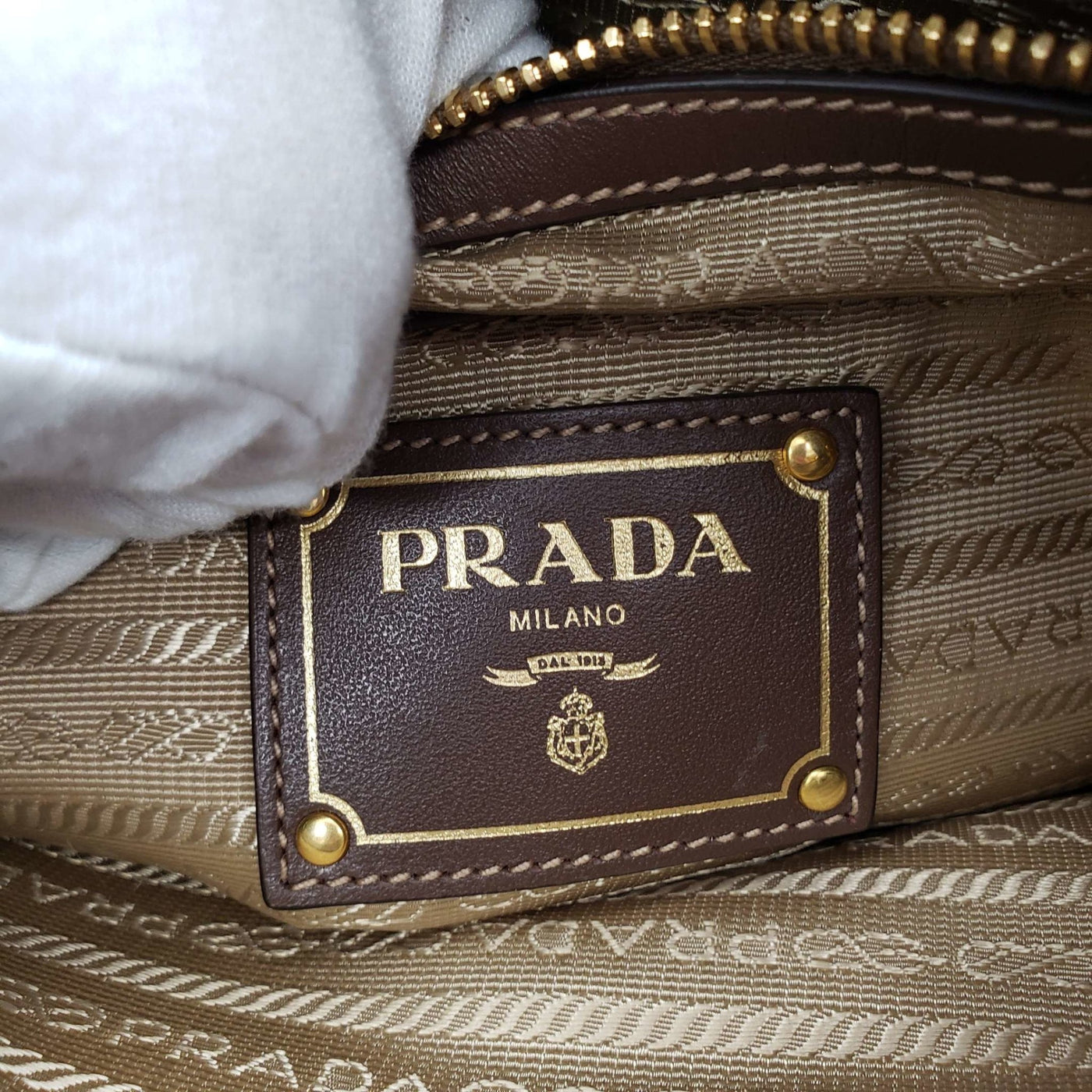 Prada Canvas and Leather Crossbody Bag - Luxury Cheaper