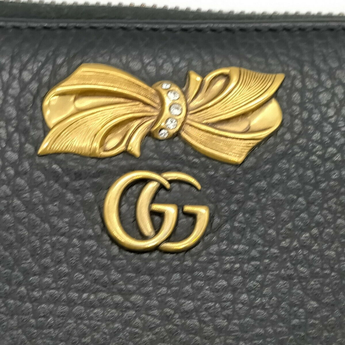 Gucci  Zippy  Black Leather Wallet